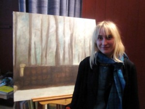 Alva Willemark - en glad stipendiat. Foto: Eva Herdin